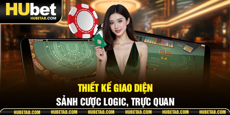 Thiết kế giao diện sảnh cược logic, trực quan